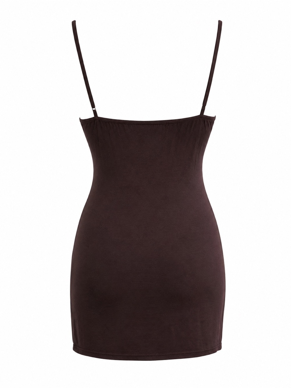 PrettyLittleThing Plus Taupe Seam Detail Bodycon Mini Dress Size 14 NWT - Picture 2 of 4